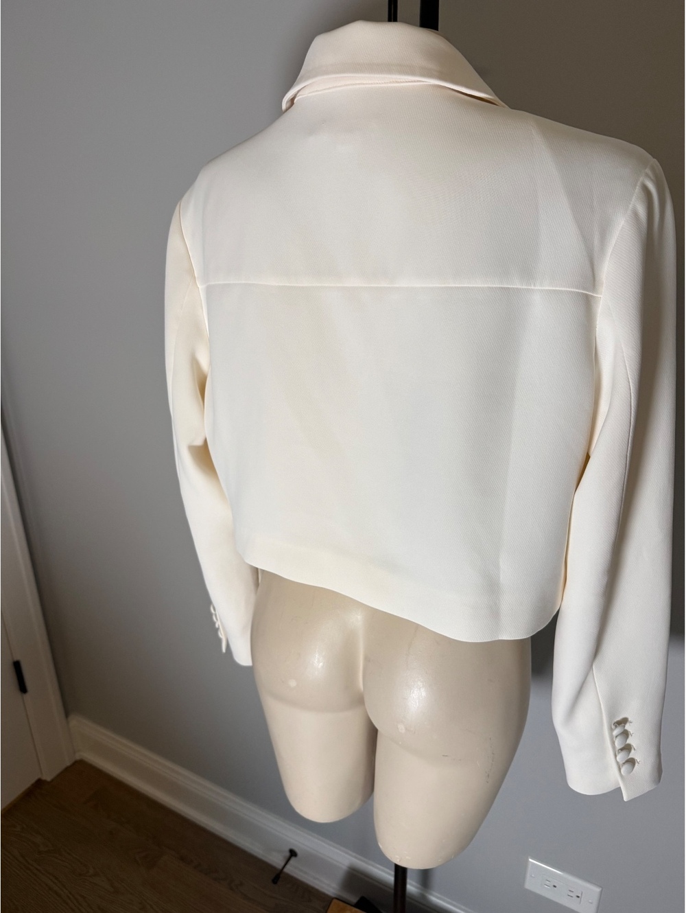 Good American Women's Cream Utility Jacket Size M‎ - Picture 12 of 12